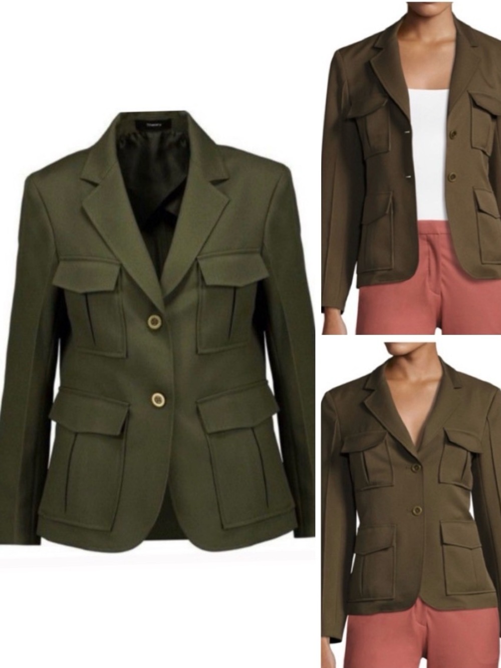 Theory NWOT lineman military jacket